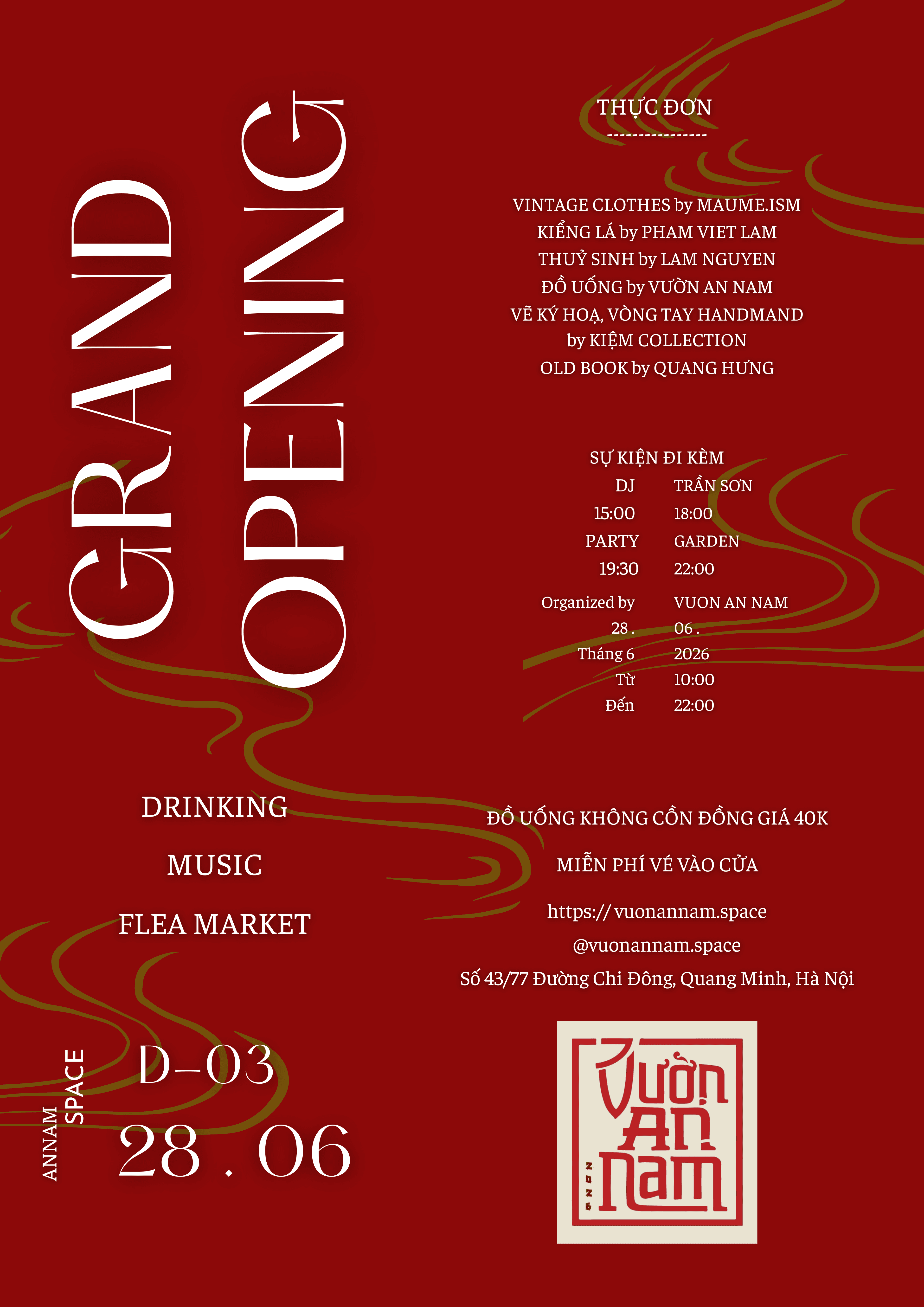 Grand Opening — Vườn An Nam (D-03)
